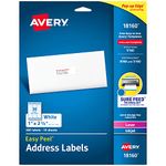 Avery Address Ink Jet Labels, 1 x 2.625 Inches, White, 30 Up, 10 Sheets (18160)