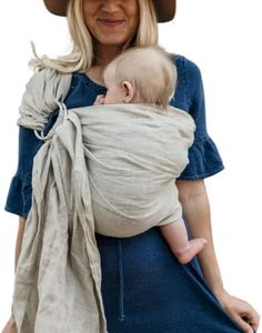Hip Baby Wrap Baby Carrier Ring Sling - Baby Wraps Carrier, Perfect for Baby Shower, Baby Sling Carrier, Baby Wrap Carrier, Baby Carriers, Baby Wearing Carrier, Ring Sling Baby Carrier (Oat)