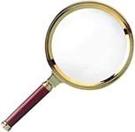 Amazon Brand - Umi 3X High Power Antique Handheld Magnifier Magnifying Glass 80Mm