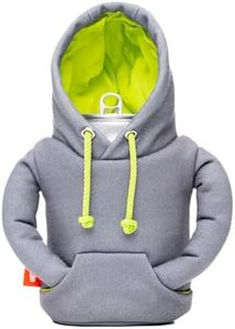 Puffin - The Hoodie Sweatshirt - Insulated 12 oz Can Cooler I Beer Bottle & Soda Can Insulator, Keep Drinks and Beverages Cold - Pewter/Keylime Pie