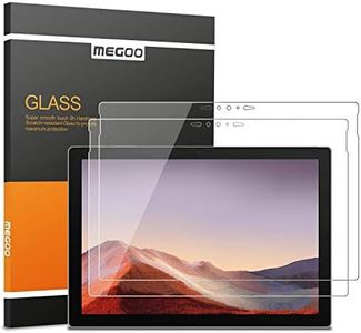 MEGOO Screen Protector for New Surface Pro 7 Plus/Surface Pro 7, Ultra Clear/High Response/Tempered Glass, Compatible for Microsoft Surface Pro 7 Plus/Surface Pro 7 12.3 Inch (2019 Release) [2 Pack]