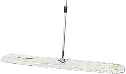 Tidy Tools Commercial Dust Mop & Floor Sweeper, 60 in. Dust Mop for Hardwood Floors, Cotton Reusable Dust Mop Head, Extendable Mop Handle, Industrial Dry Mop for Floor Cleaning & Janitorial Supplies