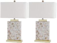 Safavieh Lighting Collection Tory Ivory Shell 25-inch Table Lamp (Set of 2)