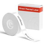 NIIMBOT Thermal Labels(0.59" x 1.97") Printer Sticker Paper with Self-Adhesive for D11/D110/D101 Label Maker,1 Roll of 130 (White)