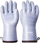 Wahoo Liquid Silicone Smoker Oven Gloves, Food-Contact Grade, Heat Resistant Gloves for Cooking, Grilling, Baking, Purple, M/8