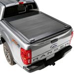Syneticusa MB Retractable Tonneau Cover | 2019–2026 Ford Ranger | 5ft (61”) Bed | 6063-T5 Aluminum | Double Lock | 3-Year Warranty | Waterproof Low Profile Hard Truck Bed Cover