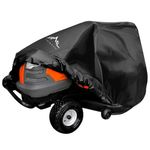 Himal Outdoors Pro Lawn Mower Cover - Heavy Duty 600D Polyester Oxford, Waterproof, UV Resistant, Universal Size Tractor Cover Fits Decks up to 54’’ with Storage Bag, Black