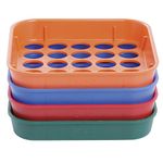 MMF Industries Speed Sort Coin Sorting Trays, 4 Color-Coded Trays for Pennies Through Quarters, Assorted Colors (223400000)