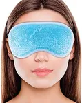 TruHealth Gel Bead Hot and Cold Eye Masks - FSA HSA Approved - Reusable Gel Bead Ice Pack - Gel Bead Eye Mask for Dry Eyes, Puffy Eyes, Beauty, Relaxing, and Sleep - Reusable Gel Ice Pack for Eyes