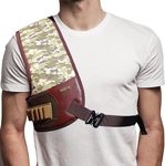 Shooting Shoulder Pad for Men Women Recoil Pads Vest for Shotgun Rifle Gun Adjustable Strap Cushion Protection for Right Shoulder Tactical Gift for Hunting Accessories (Right Shoulder-Camouflage, M)