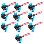 Mintice 10 X Car Vehicle 12V 24V ATM APM Add A Circuit Fuse Tap Piggy Back Mini Fuse Style Blade Holder 15A