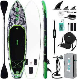 FunWater Inflatable Paddle Boards Stand Up Paddleboard Wide Stable with Premium SUP Paddle Board Accessories Non-Slip Deck Ultra-Light SUP for Adult & Youth