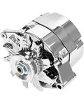 cciyu Alternators Fit for Chrome BBC SBC CHEVY GM Alternator 1 Wire Street ROD-HIGH Output ADR0335-C