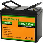 ECO-WORTHY 100Ah 12.8V LiFePO4 Batt