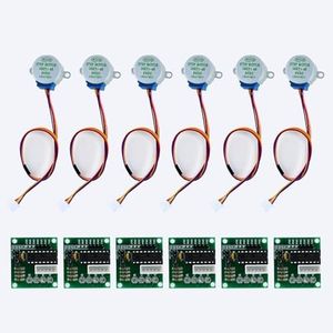 6 PCS ULN2003 Stepper Motor Drive Module 28BYJ-48 DC 5V Stepper Motor