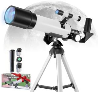ExKeen Telescope for Children, Telescope Astronomy 50 mm Aperture 360 mm Focus Length for Astronomy Beginners, Telescope Children with Finder Scope and Tripod Refractor Telescope for Children/Adult