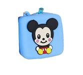 Pop it Keychain Pouch Wallet Purse for Girls Women Headphone Airpods Earbuds Case Pouch (Blue)