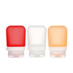 GoToob+ Silicone Travel Bottle with Locking Cap, 3-Pack, Small (1.25oz)