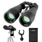 ESSLNB 15-30X80 Zoom Astronomy Binoculars with Built-in Tripod Mount Giant Binoculars with Phone Adapter and Case for Bird Watching Hunting and Stargazing