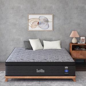 Duchess King 34CM Hybrid Mattress with Eurotop, Gel Memory Foam, Pocket Springs & High-Density Support - Medium Firmness (Eurotop 34cm, King)