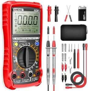 ANENG SZ26 Multimeter,Digital Automotive Engine Analyzer with 500-10000RPM Tach,Dwell Angle,Duty Cycle,DC Current,AC/DC Voltage,Amp,Ohm,Large LCD,Data Hold,Versatile Tester for Car Diagnostics