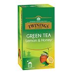 Twinings Green Tea Lemon & Honey, 100 Teabags, Green Tea, Sweet Honey & Tangy Lemon, 200 grams, Pack of 1