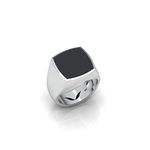 Vitra jewellery Kimba black onyx ring, Pure silver 925 ring Inspired by the Dragons For Men ( US 10 )