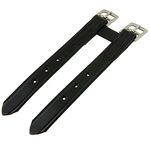 Intrepid International Leather English Girth Extender, Black