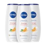 NIVEA Orange & Avocado Oil Body Wash, 3x500ml