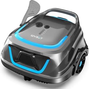 WYBOT A1 Cordless Pool Cleaner with 120 Minutes Quick Charge Cleaning in 2.5 Hours, LED Indicator, Above Ground Pool Robot with Dual Filtration