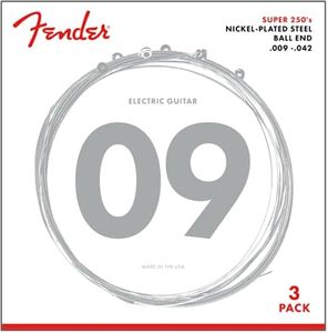 Fender 250L 3 Pack Nickel Plated Steel Electric Guitar Strings - Light