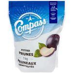 Compass Dried Pitted Prunes - Naturally Sweet, Nutrient-Rich, and Convenient Healthy Snack - 1000 grams