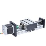 200mm Linear Rail Slide, Stroke Single Shaft Ball Screw Linear Guide Rail CNC Sliding Table with 42 Motor, Linear Stage Actuator (1605)