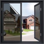 Window Sticker for Privacy, Glass Film One-Way Black Film Anti Uv Tint for Home, Reflective Mirror Sun Blocking Heat Control UV Protection| Privacy Glass Film (51 x 200 cm)