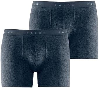 FALKE Men's Daily Comfort Boxer Briefs Underwear, Grey (Midnight 6366), S