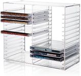 Stackable Clear Plastic CD Holder -