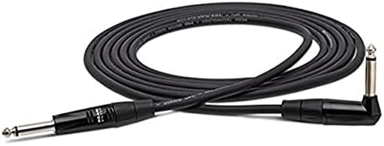 Hosa Pro Rean Straight to Right-Angle Guitar Cable, 20 Feet