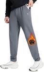 BALEAF Men's Hiking Pants Quick Dry Lightweight Waterproof Fishing Sweatpants Outdoor Travel Climbing Stretch Joggers Pants Grey 2XL