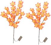 SOESFOUFU 2pcs Simulated Maple Leaf