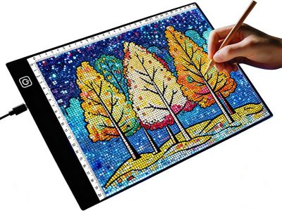 A4 LED Light Box for Tracing and Drawing - Ultra-Thin Adjustable Light Table/Board, USB-Powered Tracing Light Pad for Artists, Tattoo Transferring, Sketching, Animation, Stenciling, and Crafting.