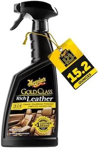 Meguiar's Gold Class Rich Leather Cleaner and Conditioner 3-in-1 Spray, Non-Greasy Car Leather Cleaner and Conditioner Treatment with Advanced UV Protection, 15.2 Oz Spray Bottle