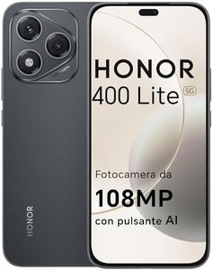 HONOR 400 Lite Smartphone 5G Dual SIM NFC, 8GB RAM 256GB Memoria, 108MP con pulsante AI telefono Android 15, 6.7 pollici AMOLED Eye-Care Display, 5230 mAh,IP64&SGS, Velvet Black [Versione italiana]