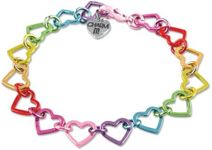 CHARM IT! Rainbow Heart Link Bracelet By High IntenCity