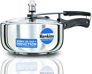 Hawkins B60 Pressure Cooker, 3 L, Stainless Steel, Silver