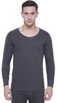 Bodycare Insider Anti-Bacerial Men's Melange Solid Thermal Top - Grey, 3XL