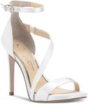 Jessica Simpson Womens Rayli 2 Stilettos Open Toe Evening Sandals, White, 8.5