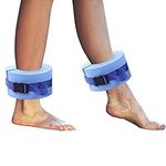 DAMEING Aquatic Cuffs, Swimming Weights Water Aerobics Float Sleeves Fitness Exercise Set, Ankles Arms Belts with Quick Release Buckle for Swim Training Fitness (2Pcs)