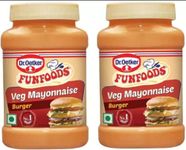 FUN FOODS Veg Mayonnaise Burger 250 Gram Pack of 2 500 g (Pack of 2)