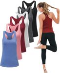 6, 5 or 3 Pack Workout Tank Tops fo