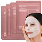 Pack of 4 Bio-Collagen Overnight Face Mask | Korean Glass Skin Hydrogel Mask for Deep Hydration, Pigmentation, Anti-Aging & Pore Minimizing | Hyaluronic Acid, Niacinamide, Vitamin E & Centella (Pack of 4, Unscented)